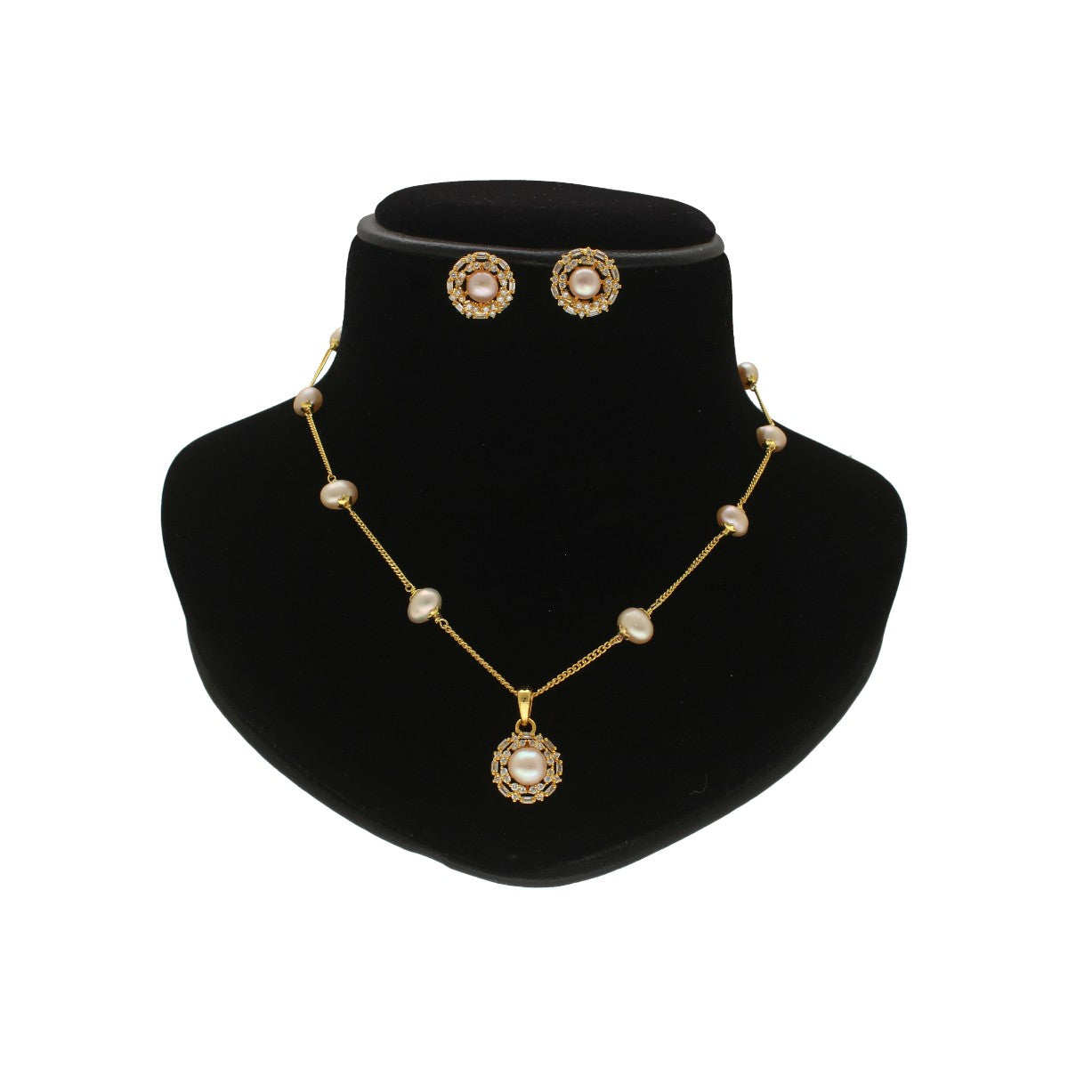 J Pearls Orvele Pearl Pendant Set | Swadesiicart