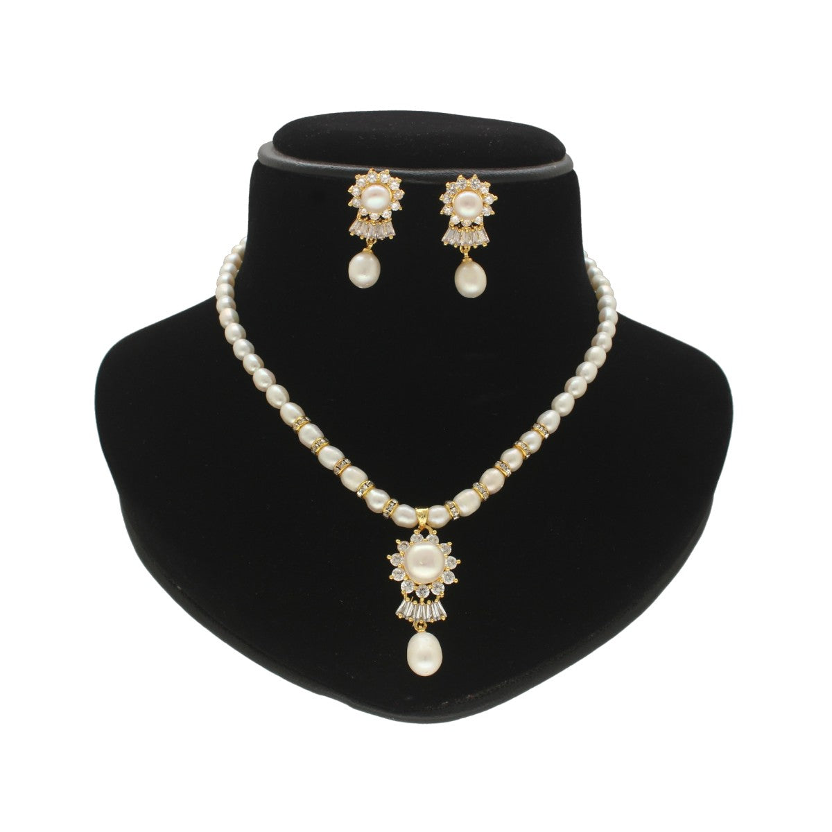 J Pearls Klara Pearl Set - Swadesiicart