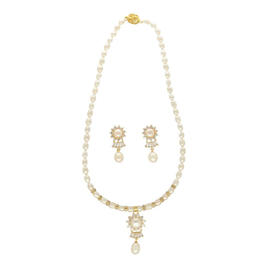 J Pearls Klara Pearl Set - Swadesiicart