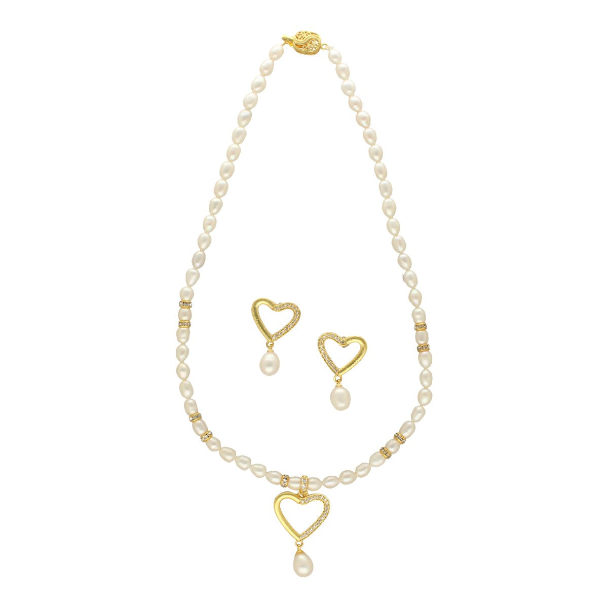 J Pearls Lubov Pearl Set - Swadesiicart