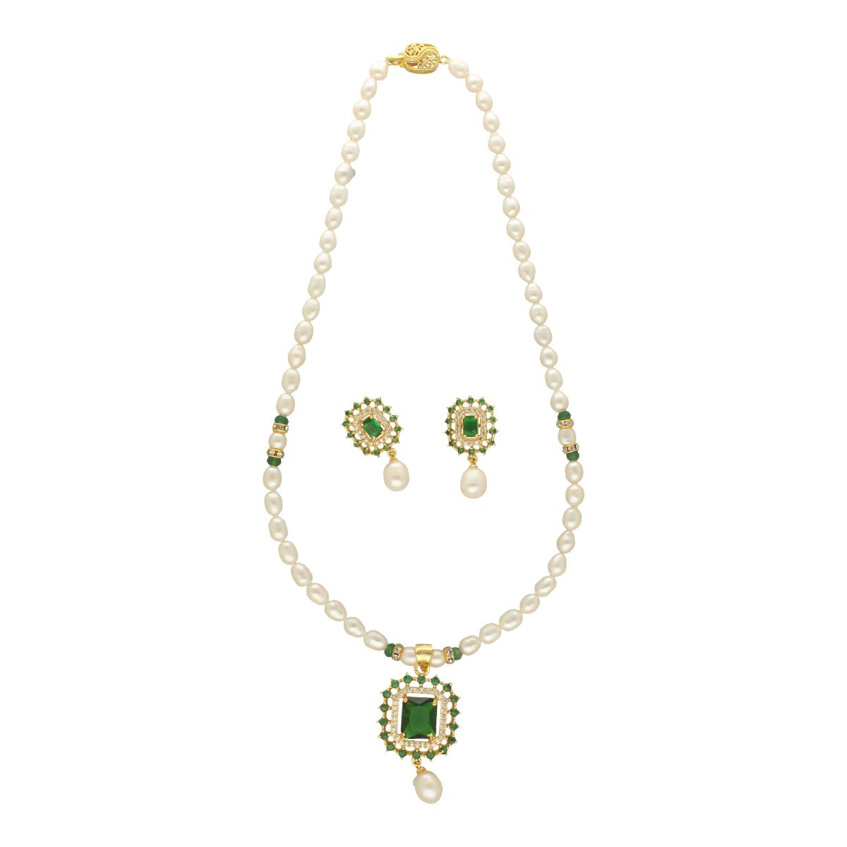 J Pearls Orvele Pearl Set - Swadesiicart