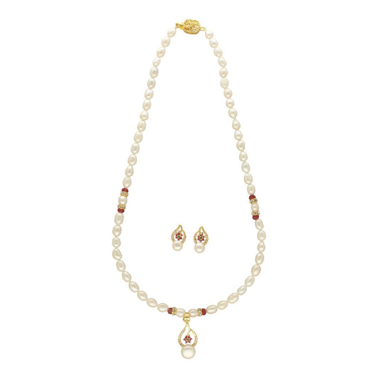J Pearls Clara Pearl Set - Swadesiicart