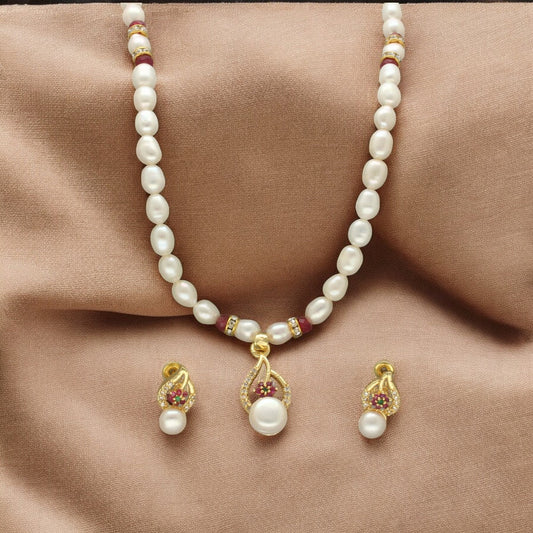 J Pearls Clara Pearl Set - Swadesiicart