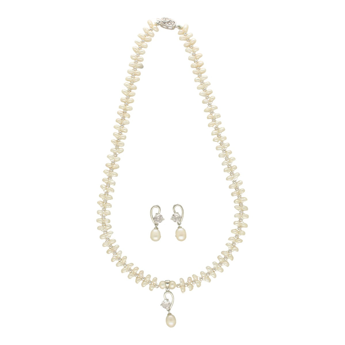 J Pearls Luvya Pearl Set - Swadesiicart