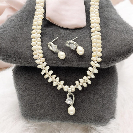 J Pearls Luvya Pearl Set - Swadesiicart