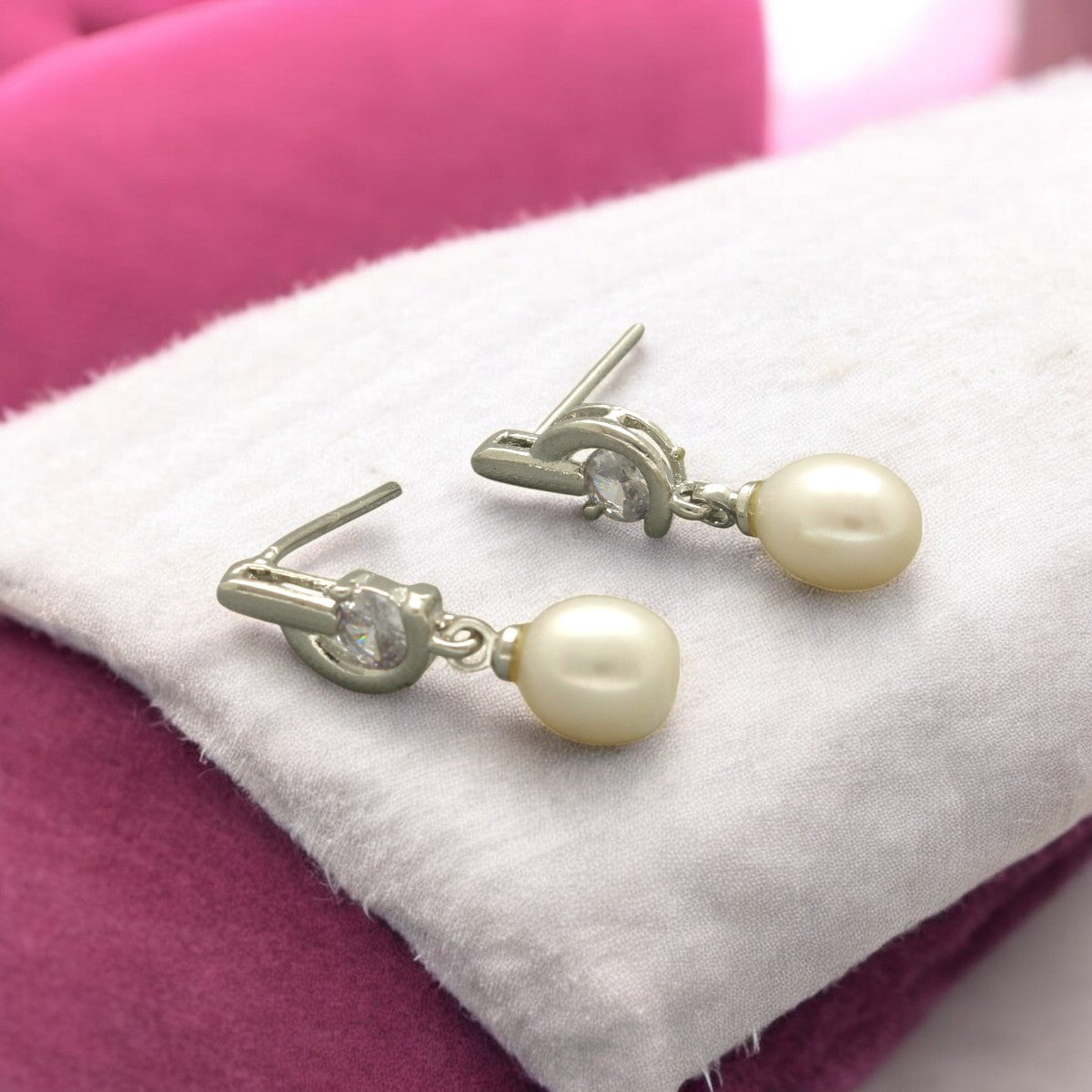 J Pearls Charvi Pearl Earrings - Swadesiicart