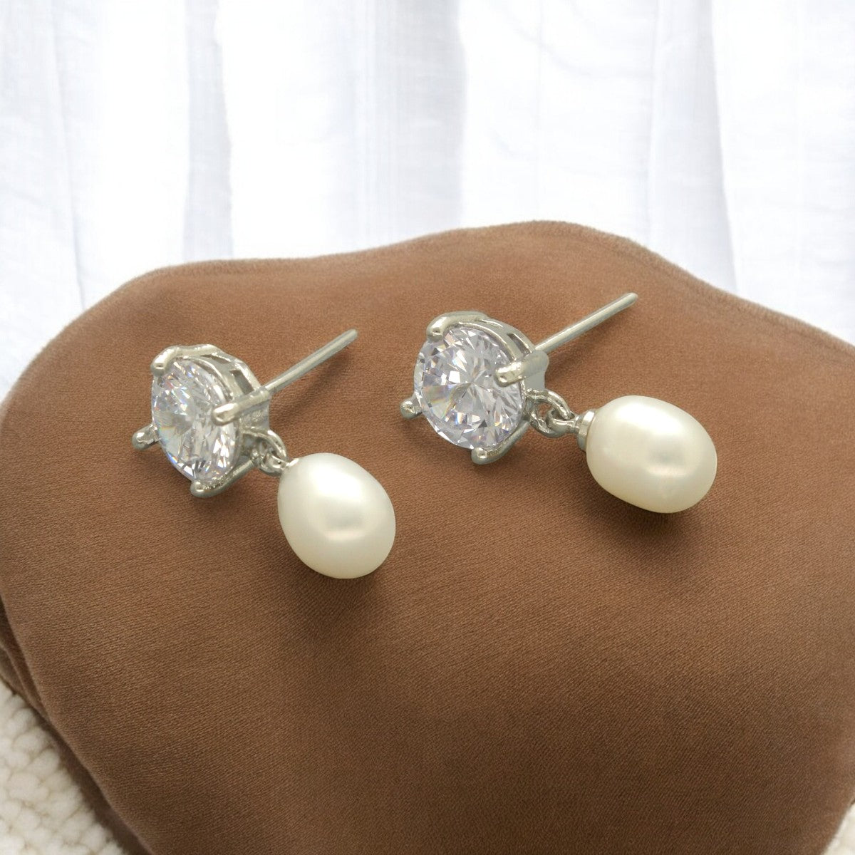 J Pearls Ikshu Pearl Earrings - Swadesiicart