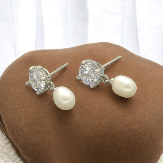 J Pearls Ikshu Pearl Earrings - Swadesiicart