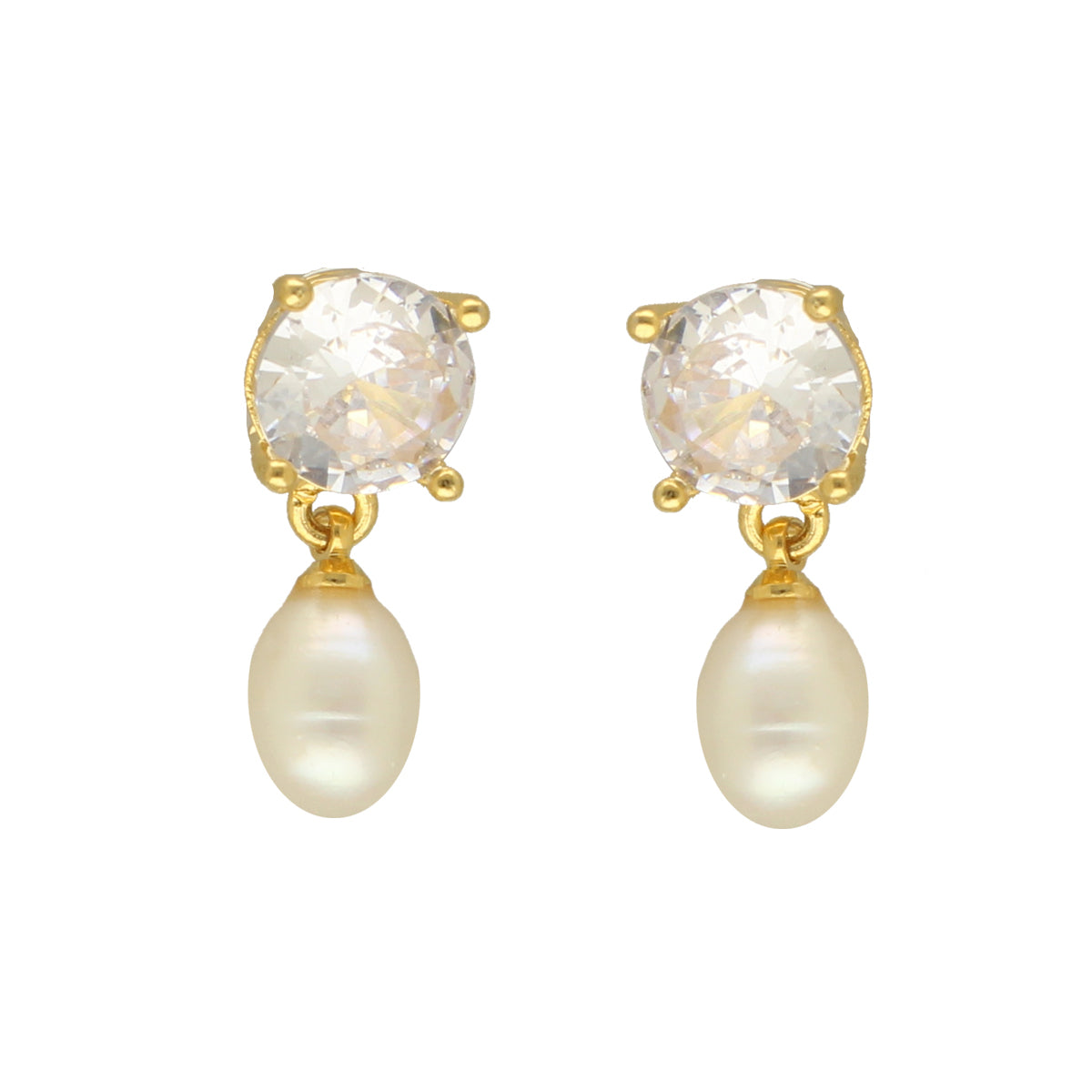 J Pearls Ipsit Pearl Earrings - Swadesiicart