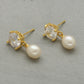 J Pearls Ipsit Pearl Earrings - Swadesiicart