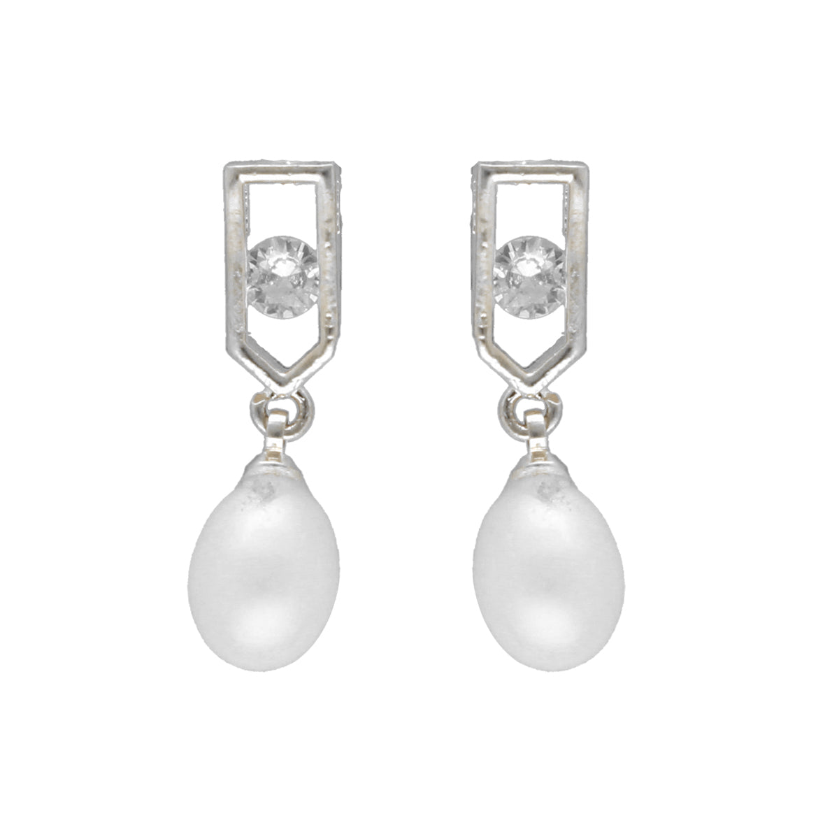 J Pearls Mehri Pearl Earrings - Swadesiicart