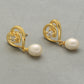 J Pearls Lovely Pearl Earrings - Swadesiicart