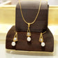 J Pearls Trellis Pearl Pendant Set | Swadesiicart