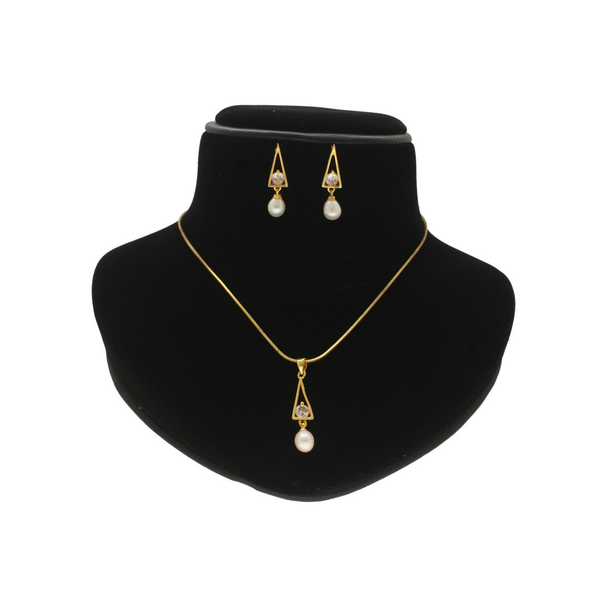 J Pearls Trellis Pearl Pendant Set | Swadesiicart