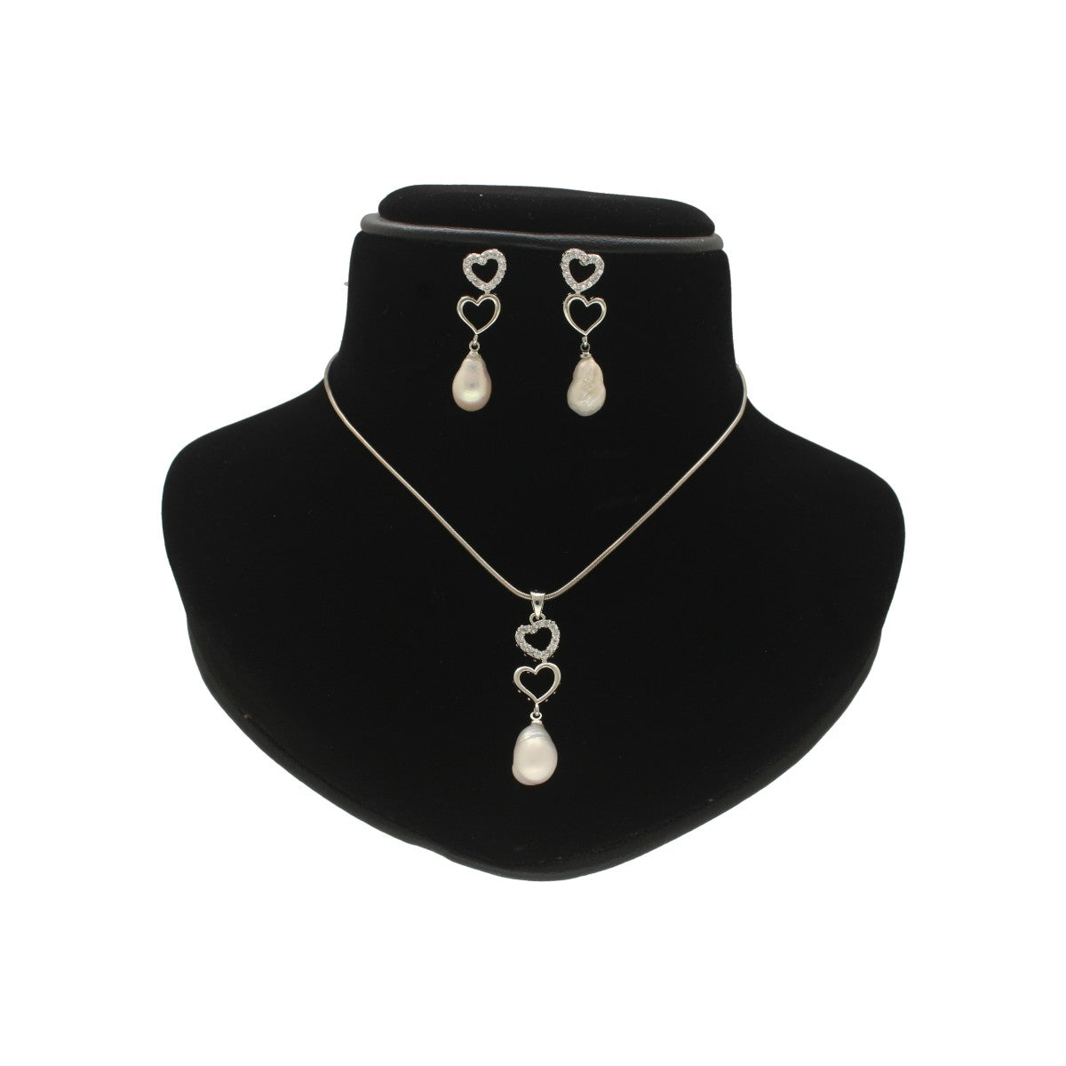 J Pearls Adora Pearl Pendant Set | Swadesiicart