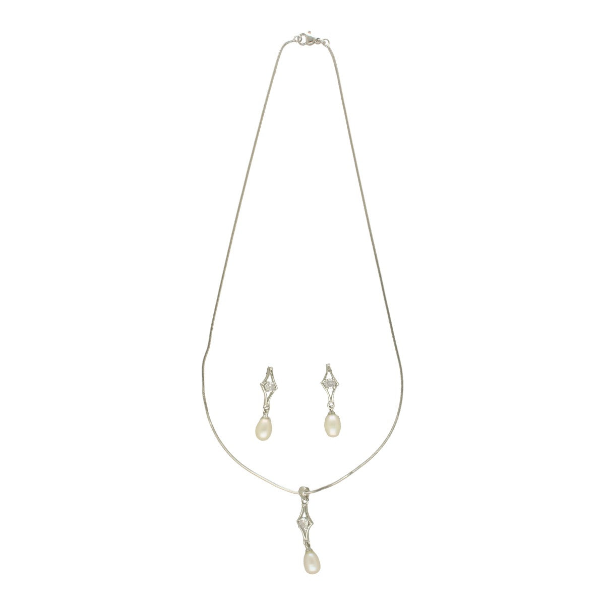 J Pearls Cally Pearl Pendant Set | Swadesiicart