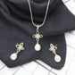 J Pearls Flora Pearl Pendant Set | Swadesiicart