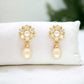 J Pearls Elegance Combo Of 4Pair Earrings - Swadesiicart