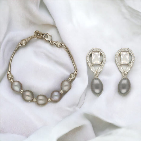 J Pearls Timeless Grey Pearl Hamper - Swadesiicart