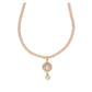 J Pearls Qushi 1 Line Button Pearl Set - Real Pearl Jewelry - Swadesiicart