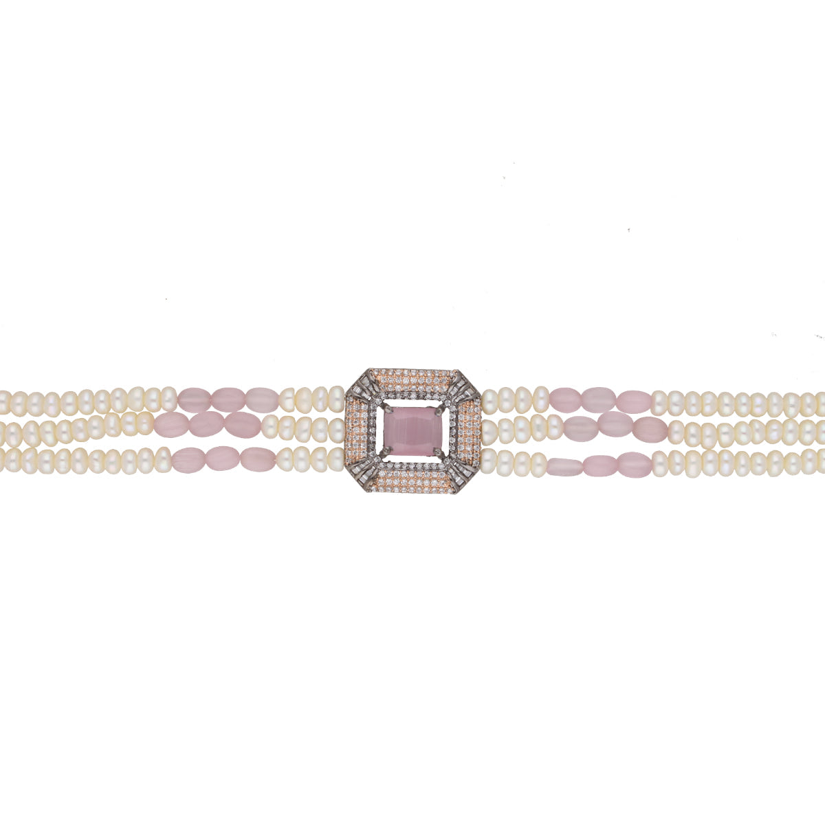 J Pearls Jaagruthi Pearl Choker - Real Pearl Jewelry | Swadesiicart