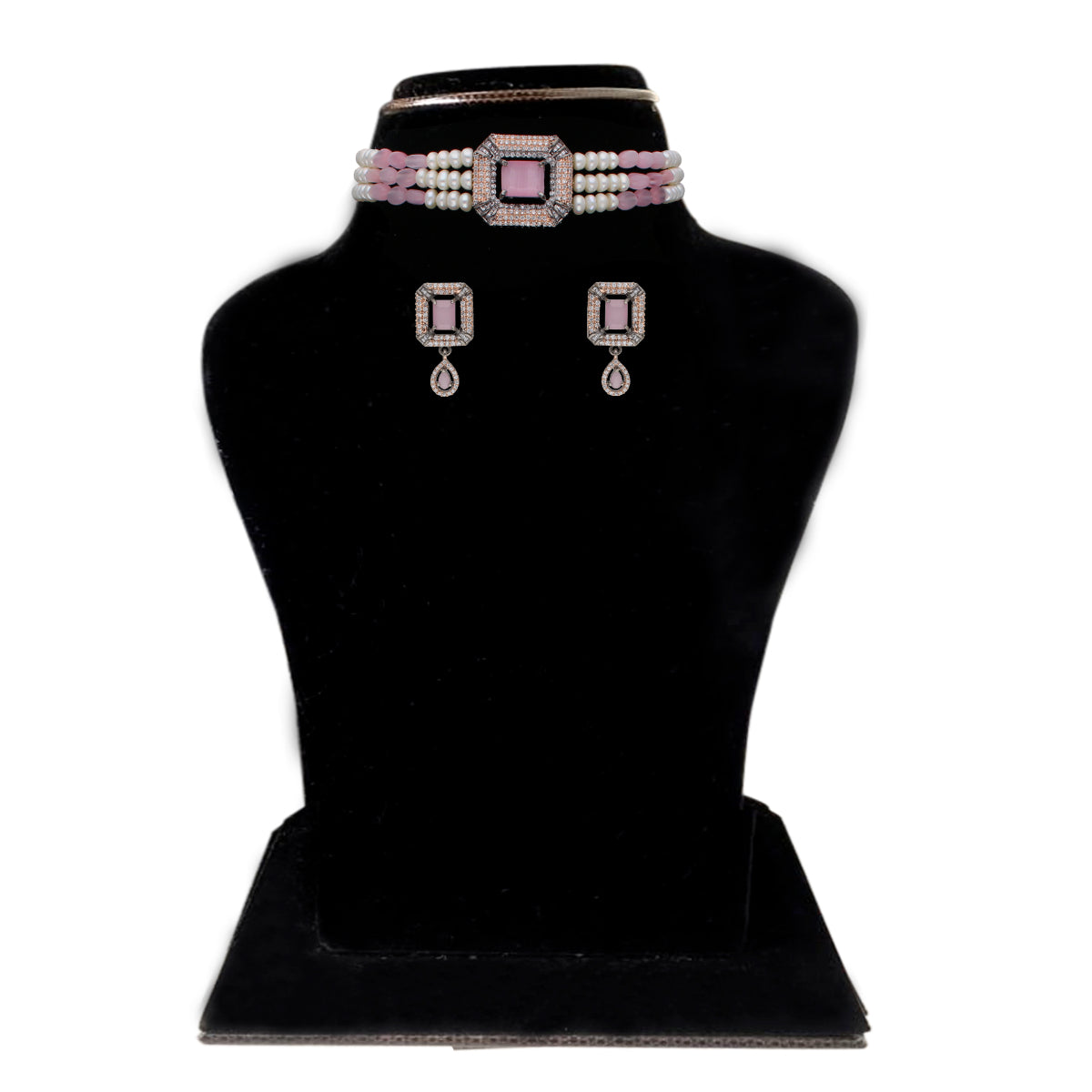 J Pearls Jaagruthi Pearl Choker - Real Pearl Jewelry | Swadesiicart