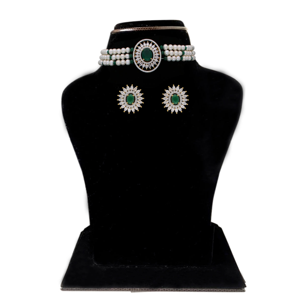 J Pearls Lipika Pearl Choker - Real Pearl Jewelry | Swadesiicart