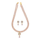 J Pearls Siddhi 2 Lines Button Pearl Set - Real Pearl Jewelry - Swadesiicart