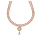 J Pearls Siddhi 2 Lines Button Pearl Set - Real Pearl Jewelry - Swadesiicart
