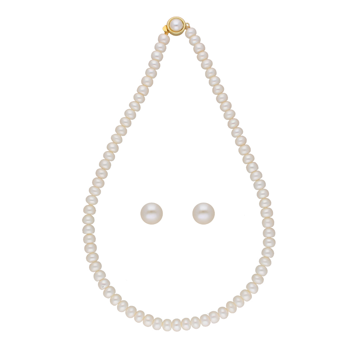J Pearls Twisted 1 Line Pearl Necklaces - Real Pearl Jewelry | Swadesiicart