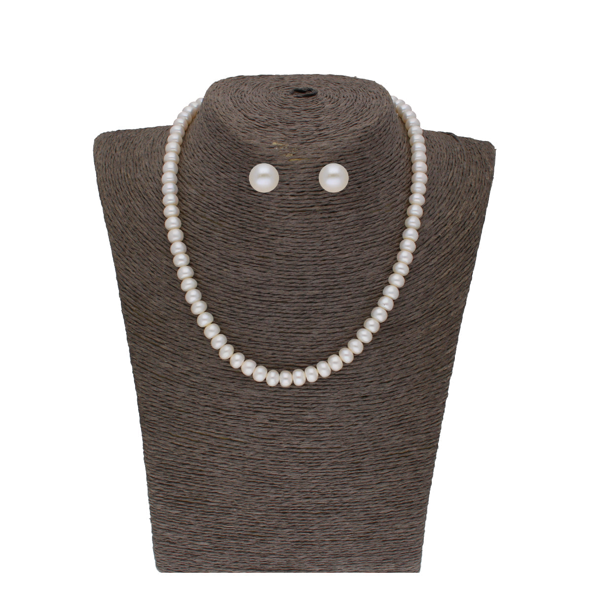 J Pearls Twisted 1 Line Pearl Necklaces - Real Pearl Jewelry | Swadesiicart