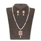 J Pearls Anahita 1 Line Square Pearl Set - Real Pearl Jewelry - J Pearls