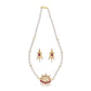 J Pearls Fancy 1 Line Oval Pearl Necklaces - Real Pearl Jewelry | Swadesiicart