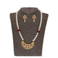 J Pearls Qayanat 1 Line Oval Pearl Necklaces - Real Pearl Jewelry | Swadesiicart