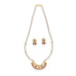 J Pearls Ehani 1 Line Oval Pearl Necklaces - Real Pearl Jewelry | Swadesiicart