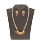J Pearls Ehani 1 Line Oval Pearl Necklaces - Real Pearl Jewelry | Swadesiicart