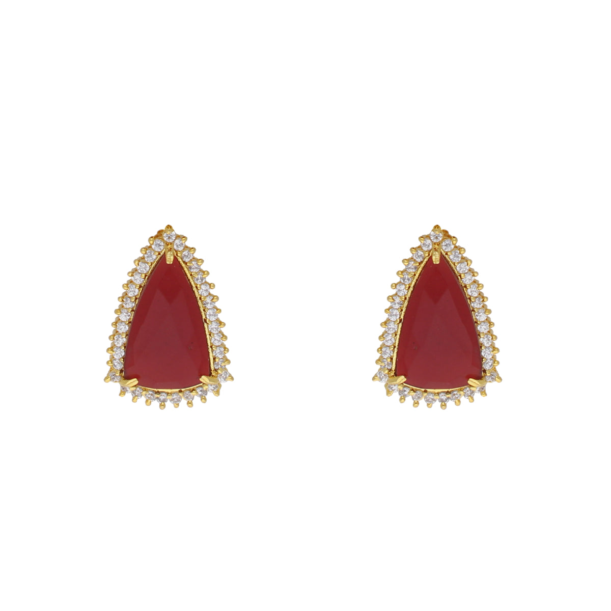 J Pearls Abeedha 1 Line Button Pearl Set - Real Pearl Jewelry - Swadesiicart