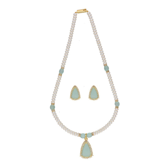 J Pearls Cancala 1 Line Button Pearl Set - Real Pearl Jewelry - J Pearls