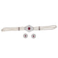 J Pearls Jabala 3 Lines Button Choker Set - Real Pearl Jewelry | Swadesiicart