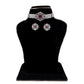 J Pearls Jabala 3 Lines Button Choker Set - Real Pearl Jewelry | Swadesiicart