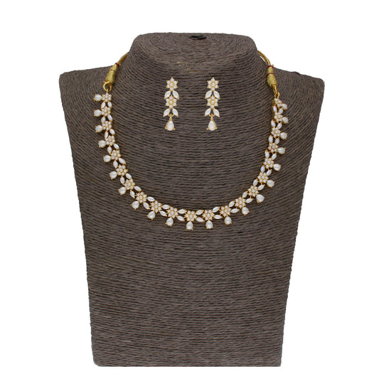 J Pearls Zara 1 Line Necklace Set - Real Pearl Jewelry - J Pearls
