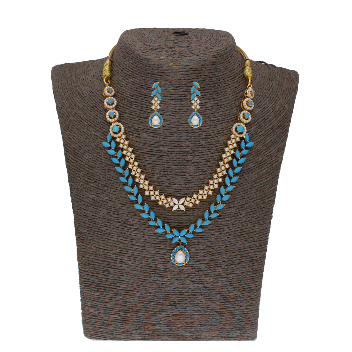 J Pearls Trendy Necklace Set - Swadesiicart
