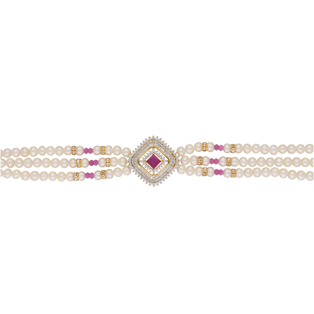 J Pearls Falguni Pearl Choker - Real Pearl Jewelry | Swadesiicart