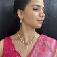 J Pearls Divine Pearl Necklace Set - Swadesiicart