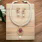 J Pearls Sparkle Pearl Necklace Set - Swadesiicart