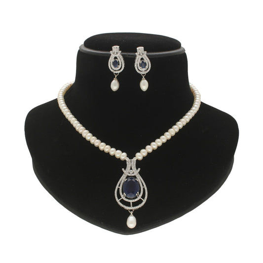 J Pearls Charm Pearl Necklace Set - Swadesiicart