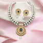 J Pearls Rosette Pearl Necklace Set - Swadesiicart