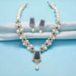 J Pearls Riviera Pearl Necklace Set - Swadesiicart