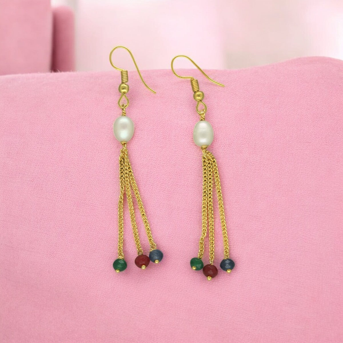 J Pearls Valeria Pearl Earrings - Swadesiicart