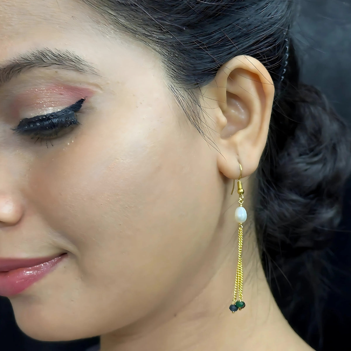 J Pearls Valeria Pearl Earrings - Swadesiicart